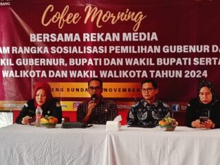 Gelar Coffe Morning, KPU Kabupaten Tangerang Sosialisasikan Pilkada 2024 kepada Wartawan